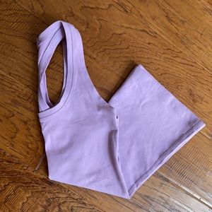 Lululemon size 2 cross back lavender workout top NWOT